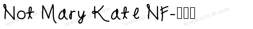 Not Mary Kate NF字体转换